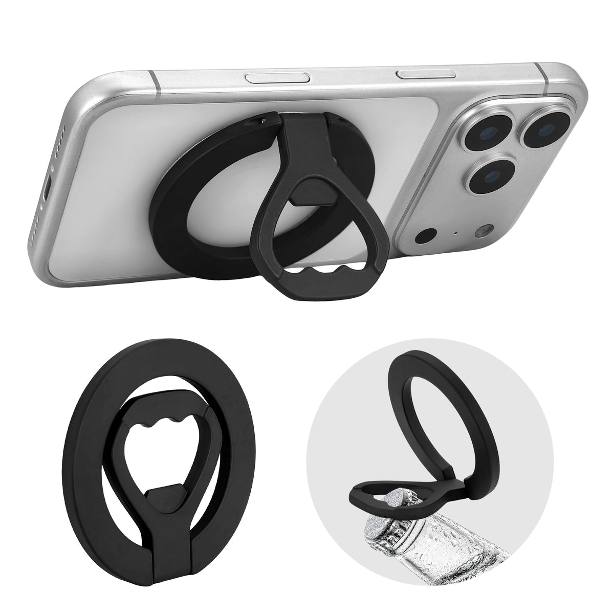 My Style Magpop Magsafe Compatible Zinc Alloy Bottle Opener Black