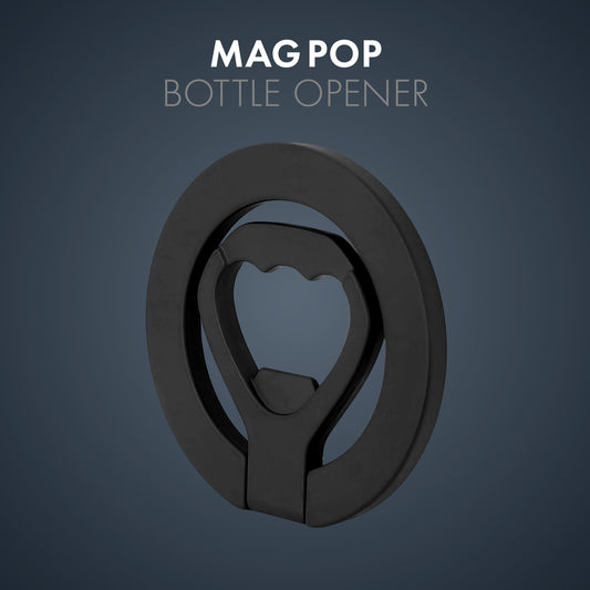 My Style Magpop Magsafe Compatible Zinc Alloy Bottle Opener Black